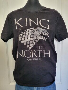 Game of Thrones King in the North Men's Black T-shirt